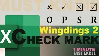 How to Insert Check Mark (Tick Mark)