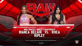 WWE Full Match Bianca Belair vs Rhea Ripley Womens Championship WWE2K24