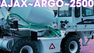 Self Loading Concrete Mixer Diesel  56KW (76 hp), Ajax Fiori Argo 2500 Concrete Mixer