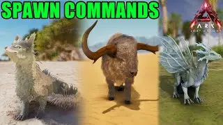 How to Spawn Shoulder Drakeling, Veilwyn & Bison ARK Ascended