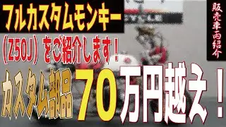 【激渋】センス良く仕上げられたフルカスタムモンキー！カスタム部品70万円越え！販売車両紹介！ゴリラ！エイプ！4MINI！グーバイク！ウェビック！