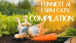 Funniest AI farm cats compilation