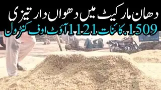 DHAN PRICE TODAY OKARA MANDI PAKISTAN // 1121.1509. munji mandi rate // peddy rate today Punjab