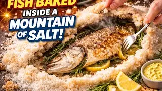 Salt Mountain Fish Bake 🤯 | Unbelievable Cooking