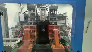 5L milk bottles produced by using an electric extrusion blow molding machine