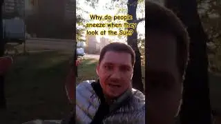 Why do people sneeze when they look at the Sun?