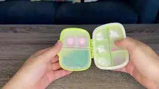 MEACOLIA 3 Pack 8 Compartments Travel Pill Organizer (Amazon Review)