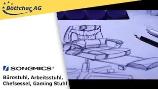 B&uuml;rostuhl, Arbeitsstuhl, Chefsessel, Gaming Stuhl, Songmics