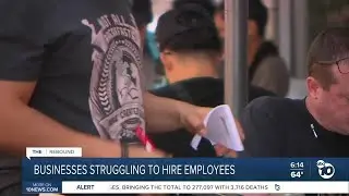 California businesses struggling to hire employees