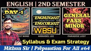 WBSU SEM-2 ENGLISH GENERAL SYLLABUS & EXAM STRATEGY 2025