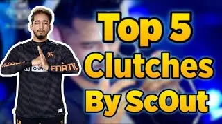 #scoutop#pubgmobile# Top 5 clutch fnatic scout in pubg