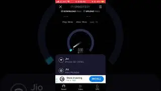 Jio-Fi Speedtest in very close range.