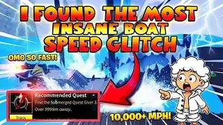 I Found an INSANE Boat Speed Glitch in Blox Fruits 😱 | Find Mirage & Prehistoric Island SUPER FAST!