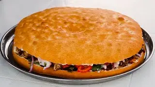 Making The World's Biggest 10 lb Outdoor Sub in 30 Minutes Challenge | ASMR Cooking