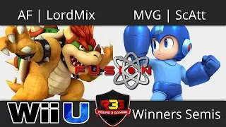 Fusion 4 - AF | LordMix (Bowser) vs MVG | ScAtt (Megaman) - Smash 4 Winners Semis