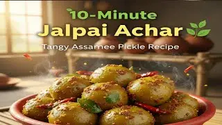 ⭕ 10-Minute Instant Jalpai Achar Recipe | Assamese Hog Plum Pickle | Green Assam Kitchen 🌿