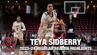 Teya Sidberry 2023-24 Regular Season Highlights | Boston College Forward