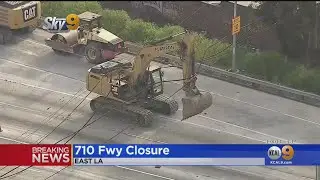 Downed Power Lines Force Closure Of 710 Freeway