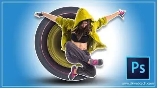 Circular Pixels Stretch Effect I Photoshop Tutorials in Hindi