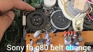 sony fh-g80 belt change cassette deck repair