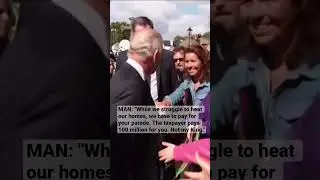 WATCH: 'Not my King' - Man heckles #Charles during #Cardiff visit
