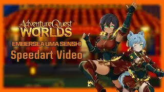 AdventureQuest Worlds - Embersea Uma Senshi Speedart #AQW