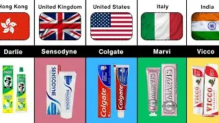 Toothpaste Brands From Different Countries