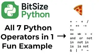 All 7 Python Operators in 1 Fun Example – BitSize Python