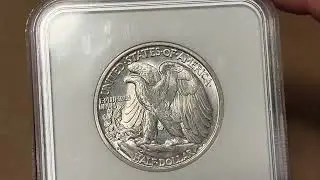 1939-S Walking Liberty Half Dollar, NGC MS65