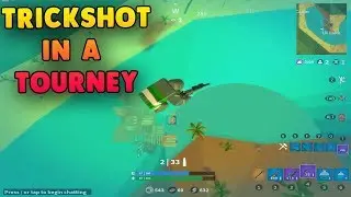I HIT A TRICKSHOT IN A TOURNAMENT😱ISLAND ROYALE ROBLOX