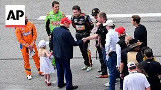 Trump attends NASCAR's Daytona 500 for the second time as president