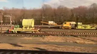 Amtrak RTG/RTL train sets in storage in north Brunswick New Jersey