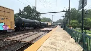 CSX M403 Meets A SEPTA Test Train