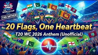 20 Flags, One Heartbeat 🏏 ICC T20 World Cup 2026 Anthem (Unofficial Fan Tribute)