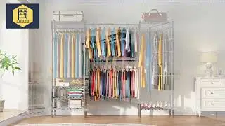 Heavy-Duty Adjustable Clothes Rack &ndash; Ultimate Closet Organizer