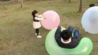 Air Water Filled Bubble Ball Soft Squish Blow Up Balloon Toy for kids inflatable gift