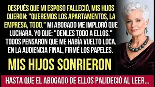 Di A Los Hijos Codiciosos Exactamente Lo Que Querían. El Abogado De Ellos Leyó Una Frase Y Congeló..