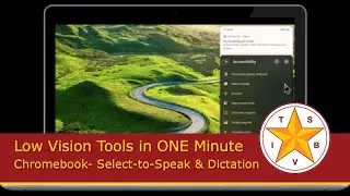 Low Vision Tools in ONE Minute: Chromebook- Select-to-Speak & Dictation