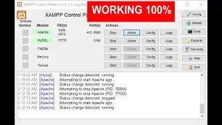 HOW FIXED XAMP SERVER PHPMYADMIN NOT WORKING