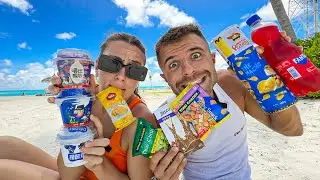 PROBANDO DULCES EXTRAÑOS en MALDIVAS 🍬🍭😱