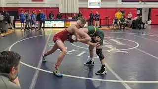Corbin vs Jack Storm a junior from Medina won by pin at Joseph Hephner tournament 