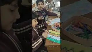 Art club activities by Creative students #drawingideas #school #drawingtutorials  #shortsdrawing