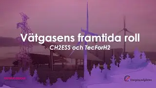 8 SamspEL Arena Framtidens elbehov - CH2ESS & TechForH2