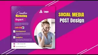 Social Media Post Design in Adobe illustrator tutorial