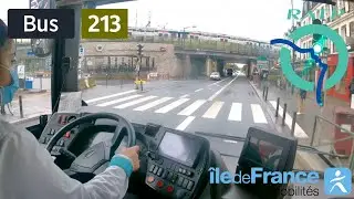 Bus 213 RATP | Chelles Gournay RER - Einstein Galilée - 4K