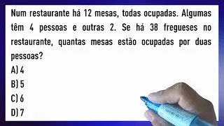 Essa questão de matemática  é clássica