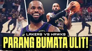 Parang BUMATA si LoloBron! Almost TRIPLE DOUBLE si LeBron James! Lakers vs Hawks
