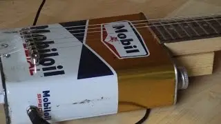 DIY Oil Can Guitar (part 2 including demo)