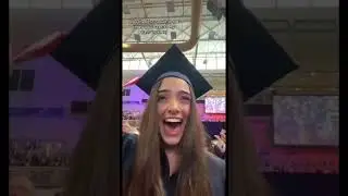 Throw that cap dude! You deserve it! #graduation #college #highschool #throw #student