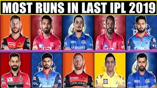 Most Runs in Last IPL 2019 | Most Runs in IPL 2019 | David Warner, KL Rahul, MS Dhoni, Rohit Sharma,